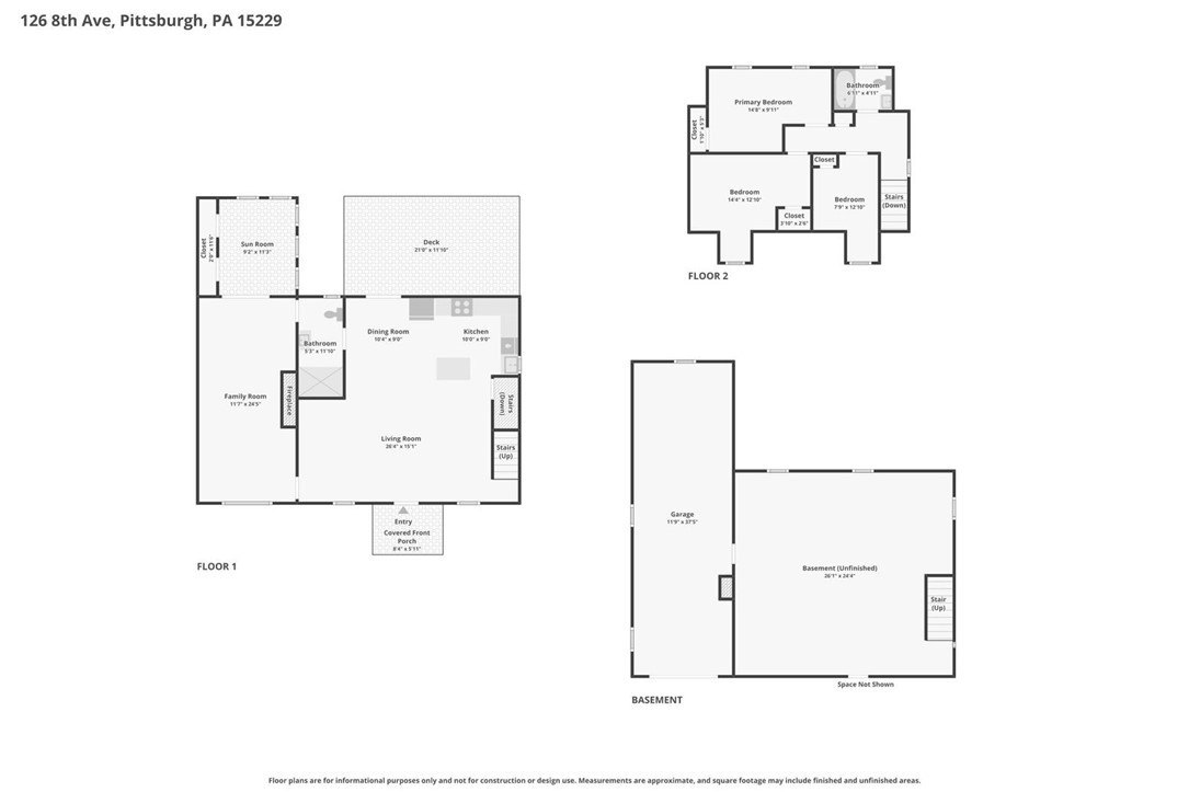 Single Family 4BR 2BA - 126 8th Ave, Ross Twp, PA