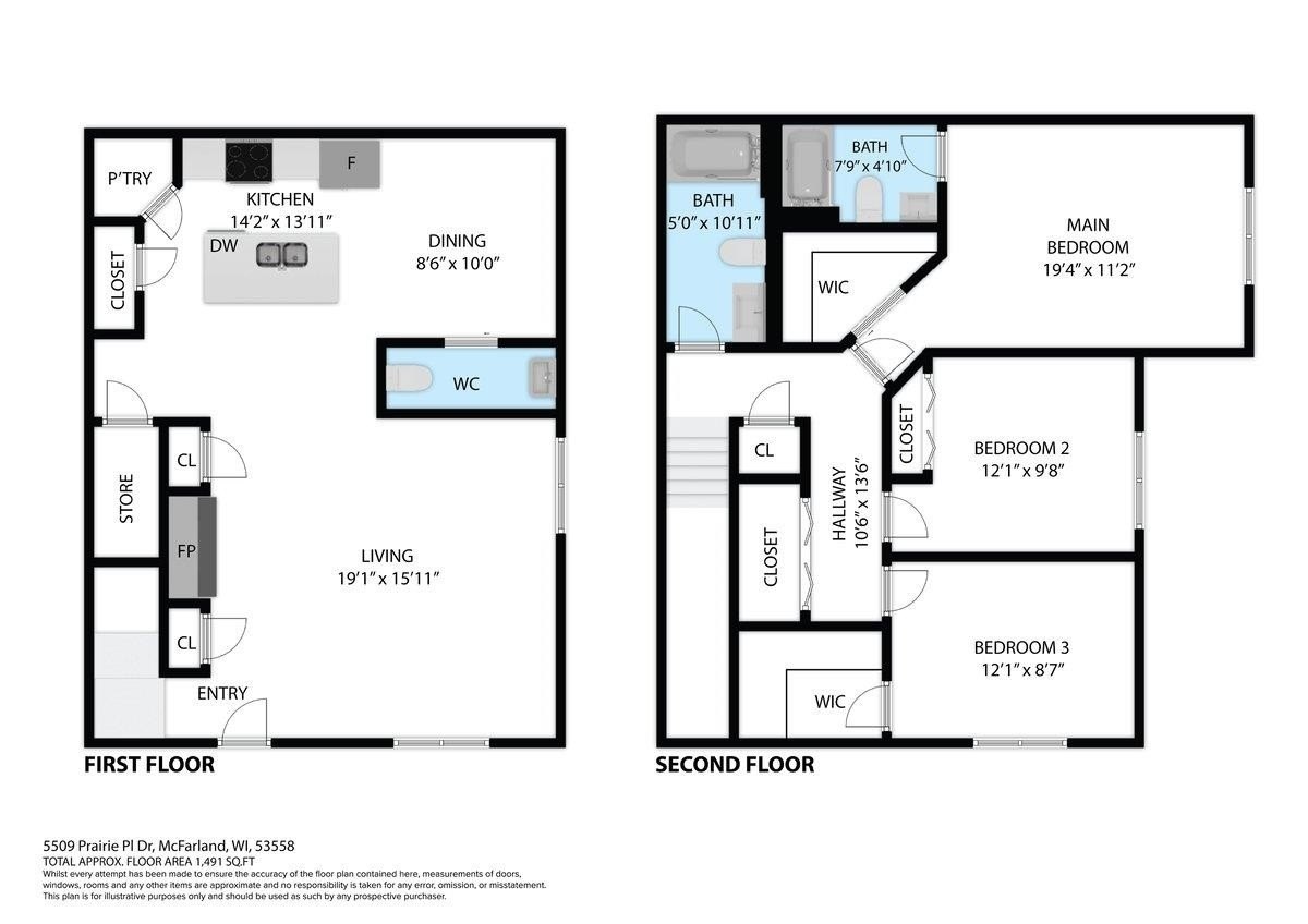 Condo 3BR 3BA - 5509 Prairie Place Drive, McFarland, WI