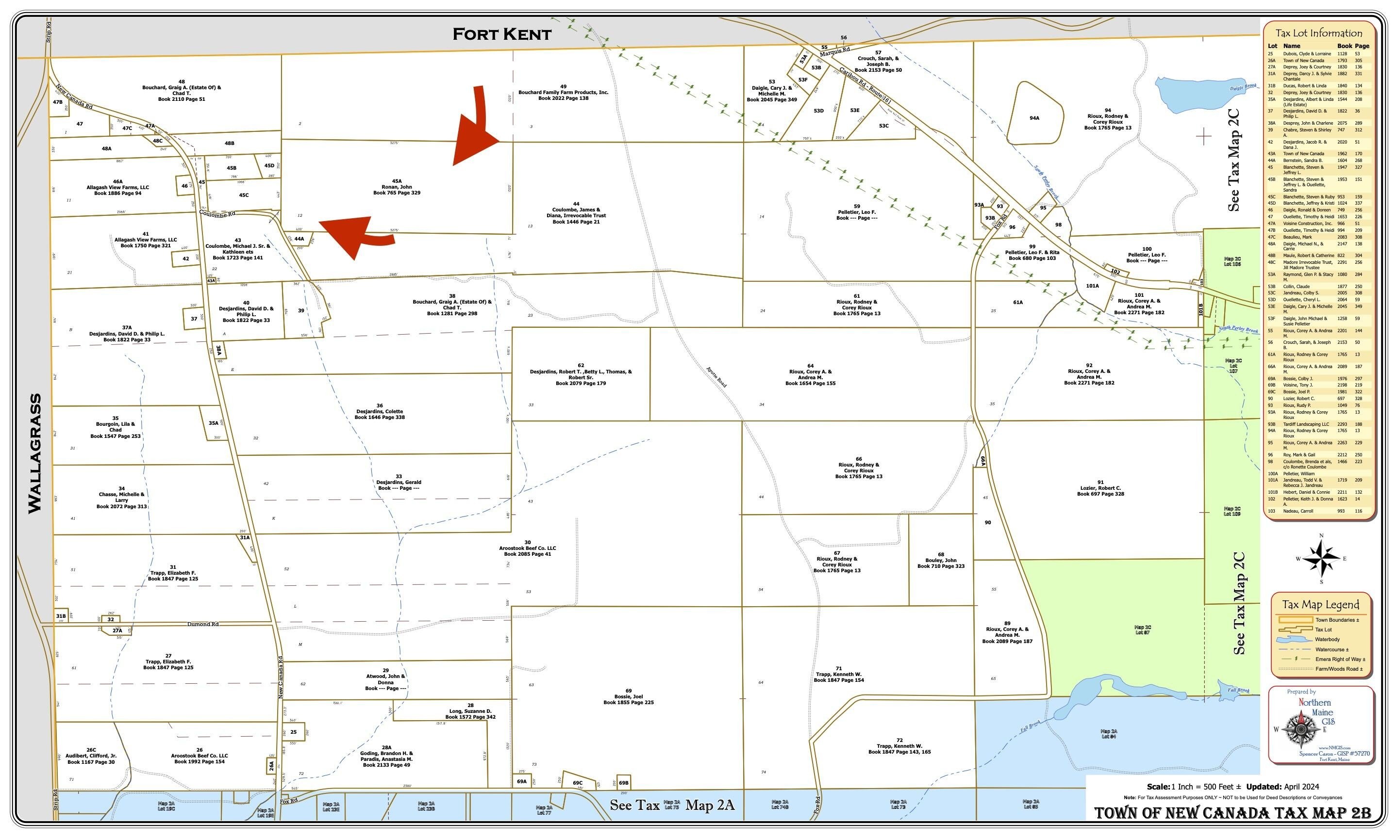 Other - Map2B Lot 45A off Coulombe Road, New Canada, ME