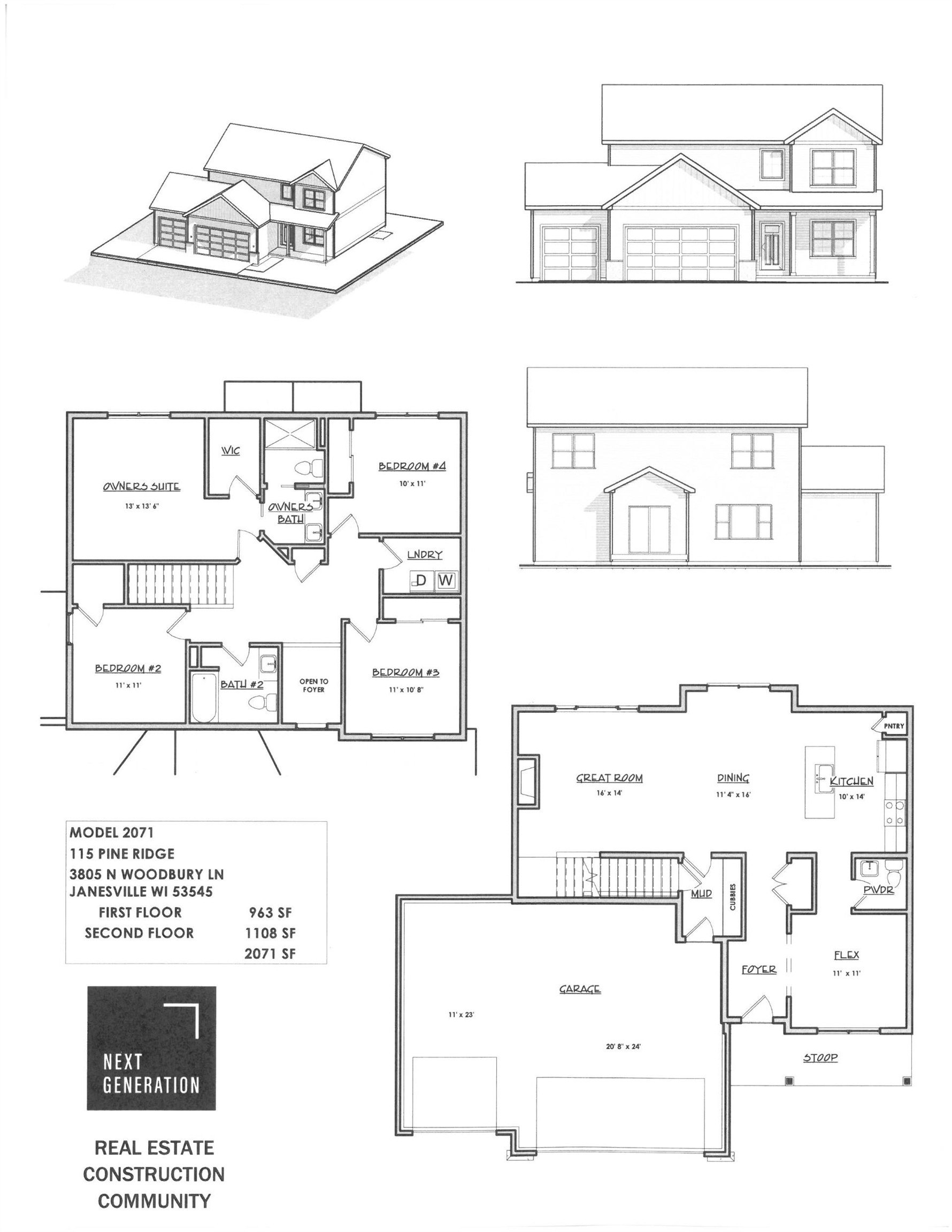 Single Family 4BR 3BA - 3805 N Woodbury Lane, Janesville, WI