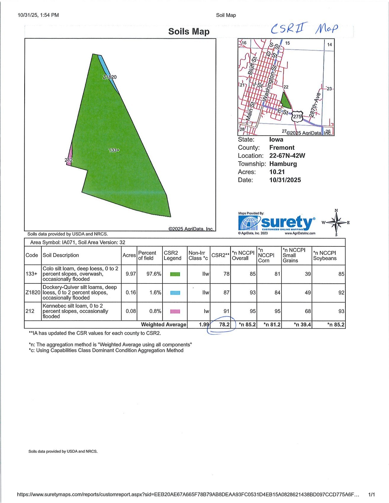Other - 18.48 Net Taxable Acres, Hamburg, IA