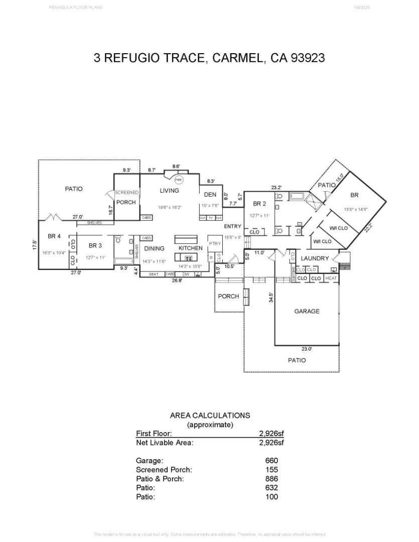 Single Family 4BR 3BA - 3 Refugio TRCE, CARMEL, CA