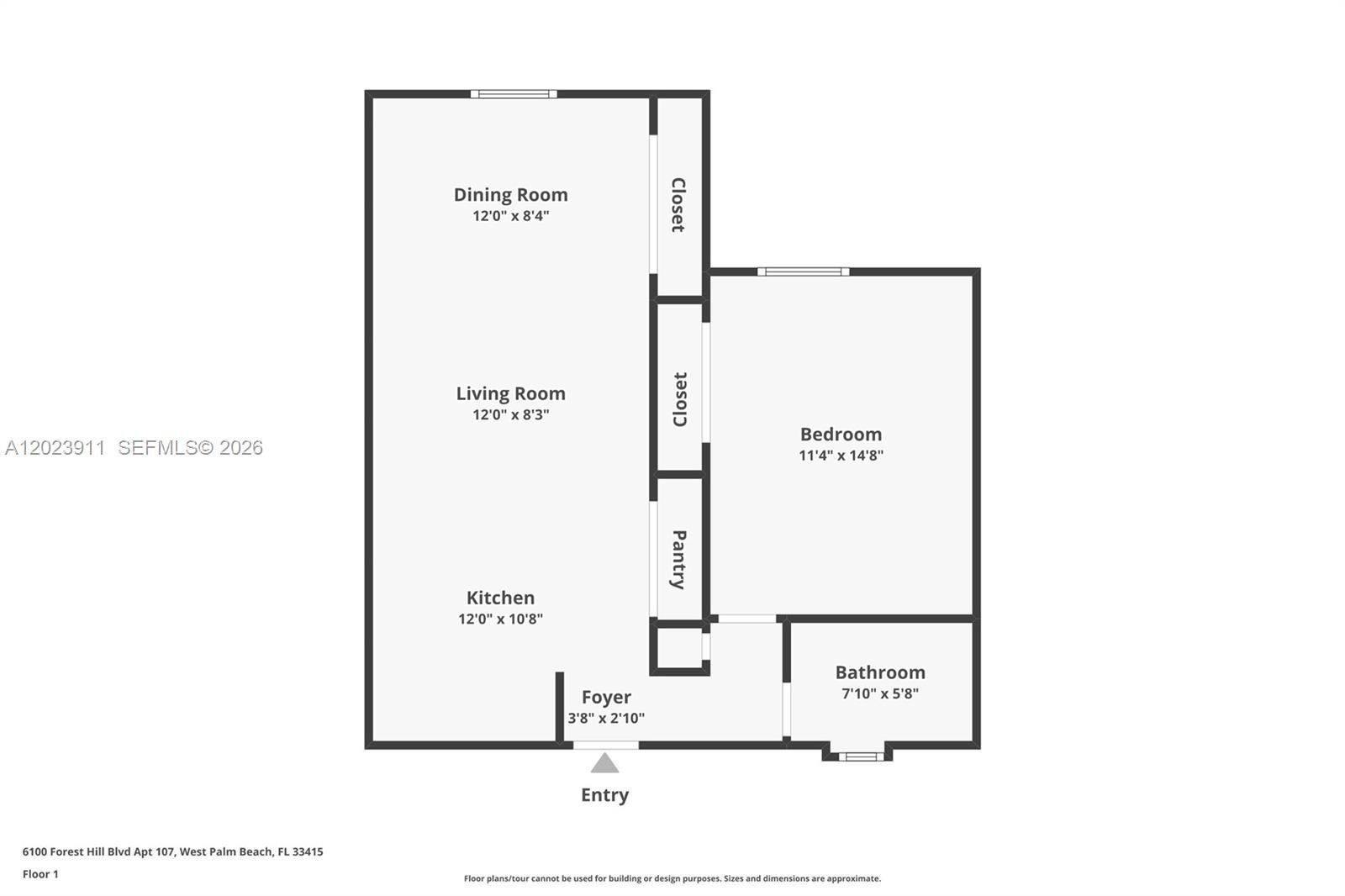 Condo 1BR 1BA - 6100 Forest Hill Blvd, West Palm Beach, FL