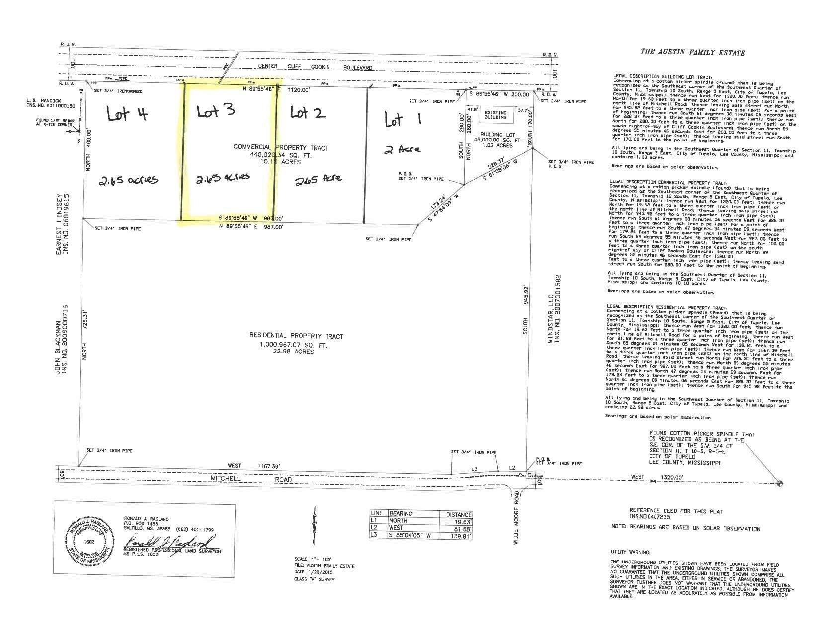 Single Family - Lot 3 Cliff Gookin Blvd., Tupelo, MS