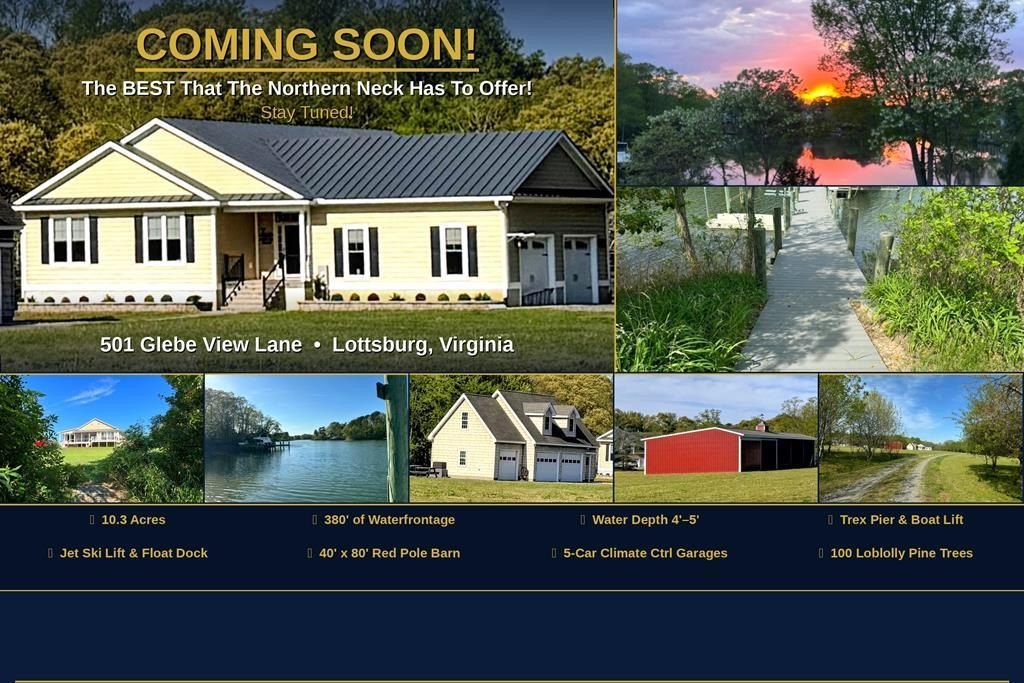 Single Family 4BR 5BA - 501 Glebe View Lane, Lottsburg, VA
