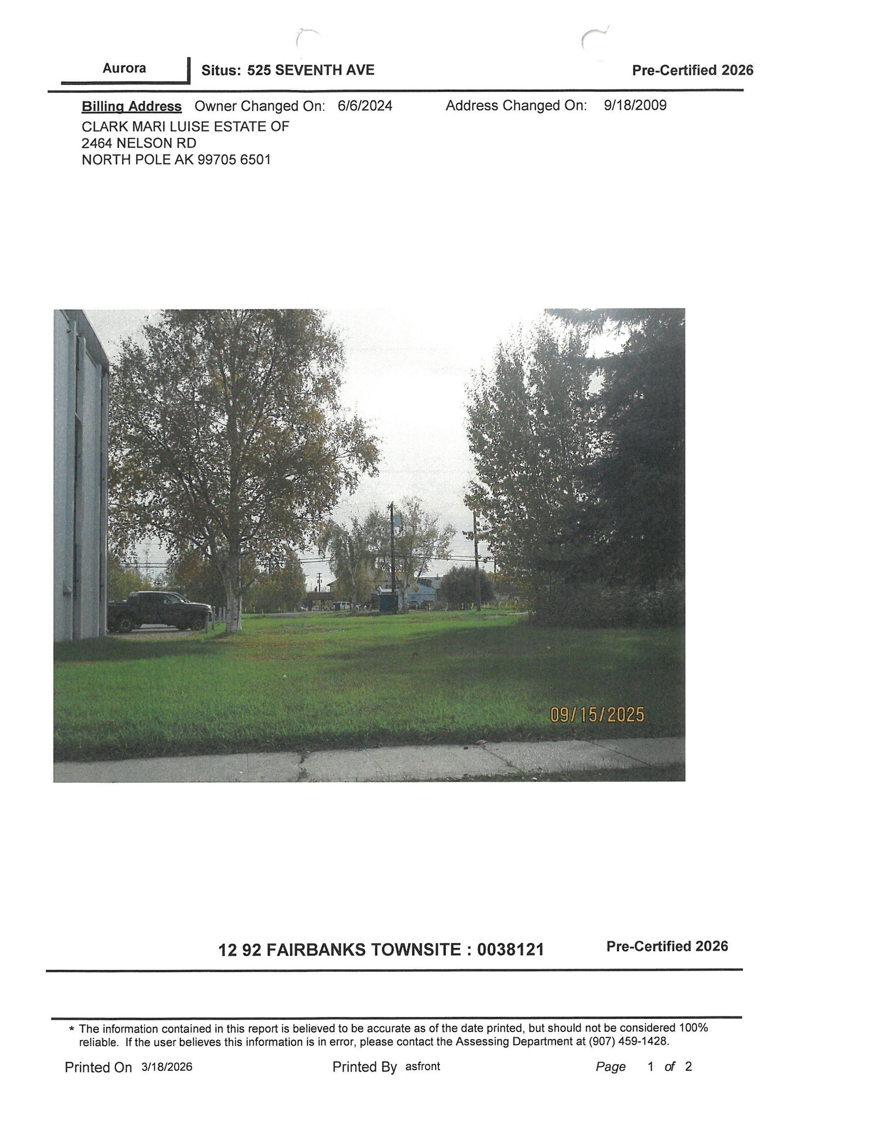 Other - 2362 NELSON ROAD, NORTH POLE, AK