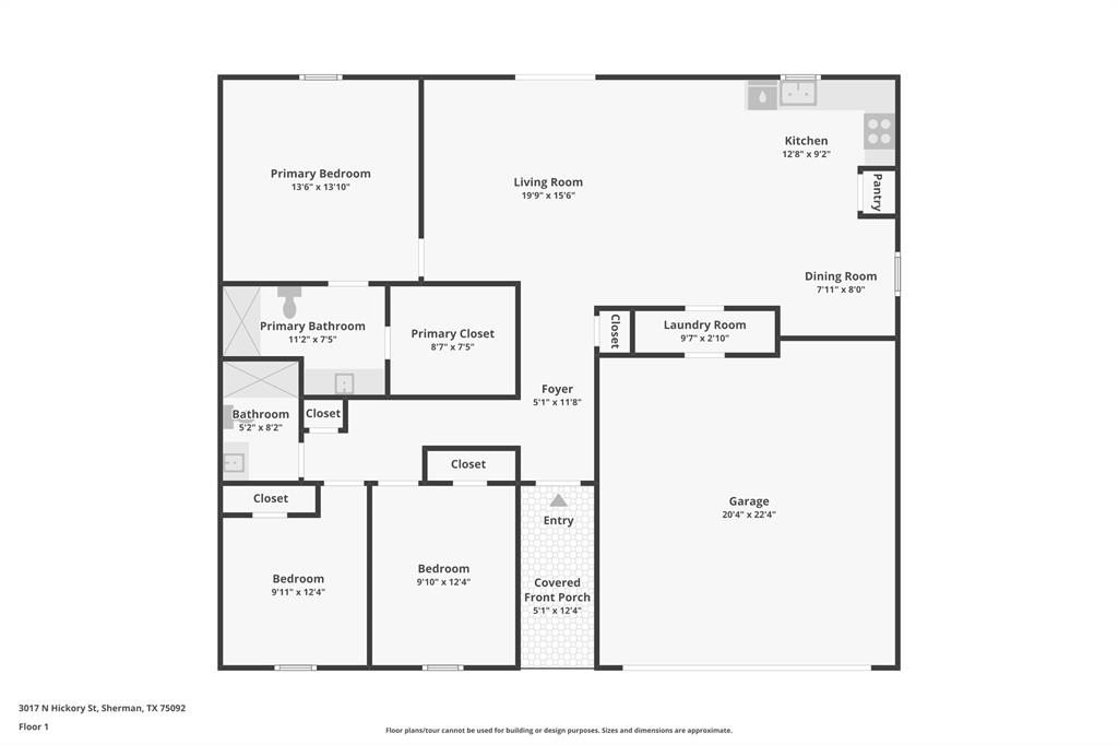 Single Family 3BR 2BA - 3017 N Hickory Street, Sherman, TX