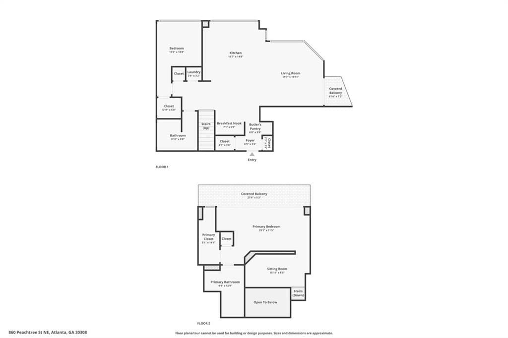 Condo 2BR 2BA - 860 Peachtree Street NE #2801, Atlanta, GA
