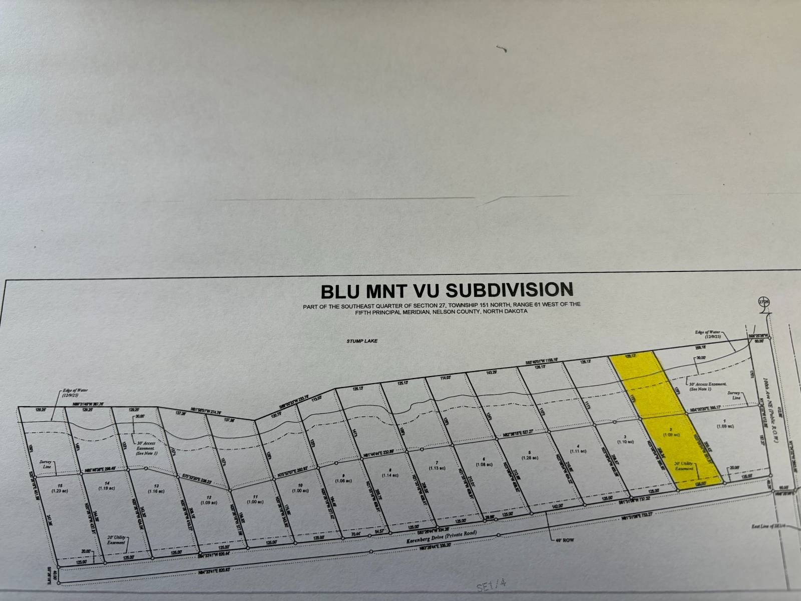 Other - BLU MNT VU lot: 2, Tolna, ND