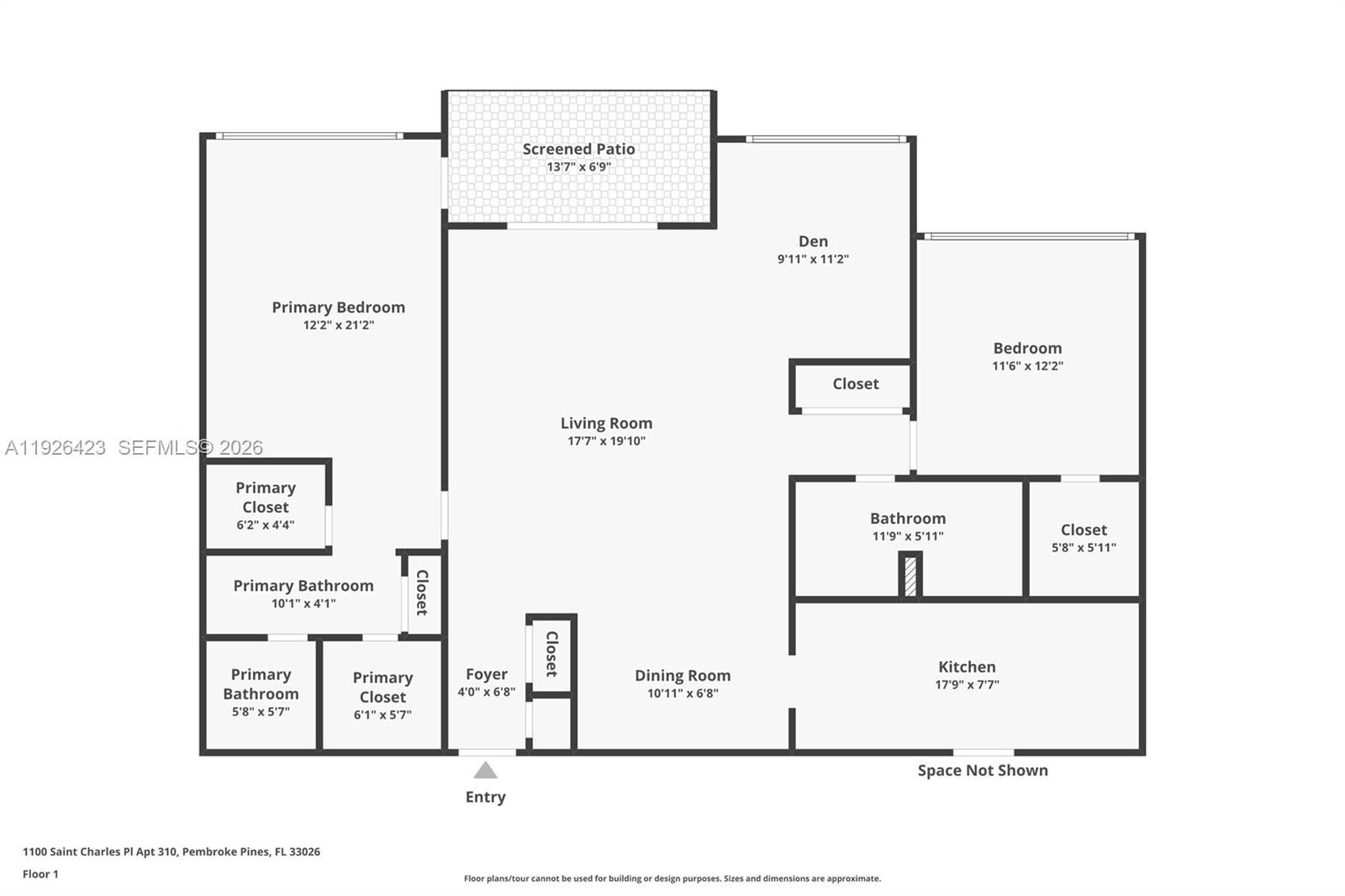 Condo 3BR 2BA - 1100 Saint Charles Pl, Pembroke Pines, FL