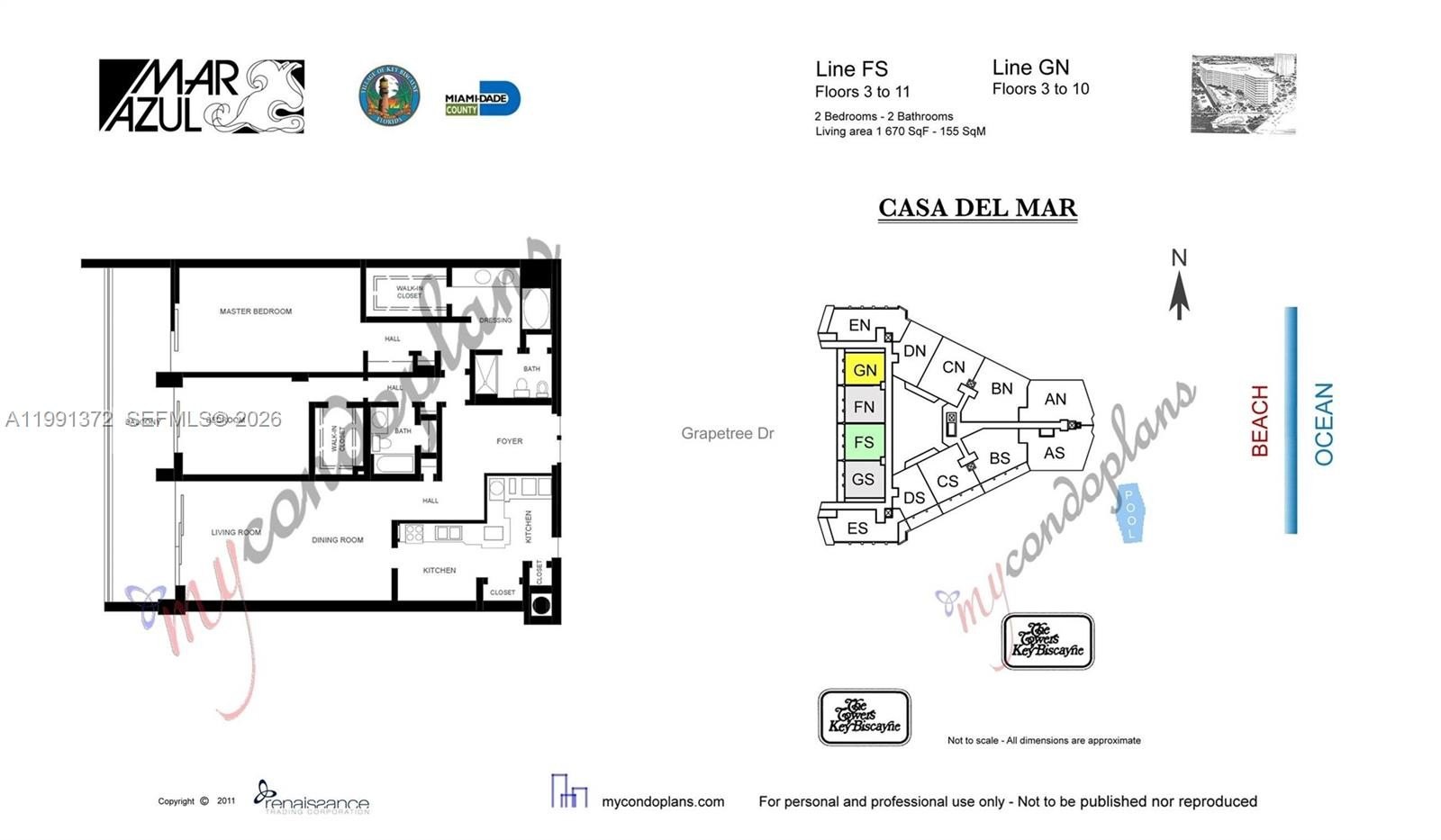 Condo 2BR 2BA - 600 Grapetree Dr, Key Biscayne, FL