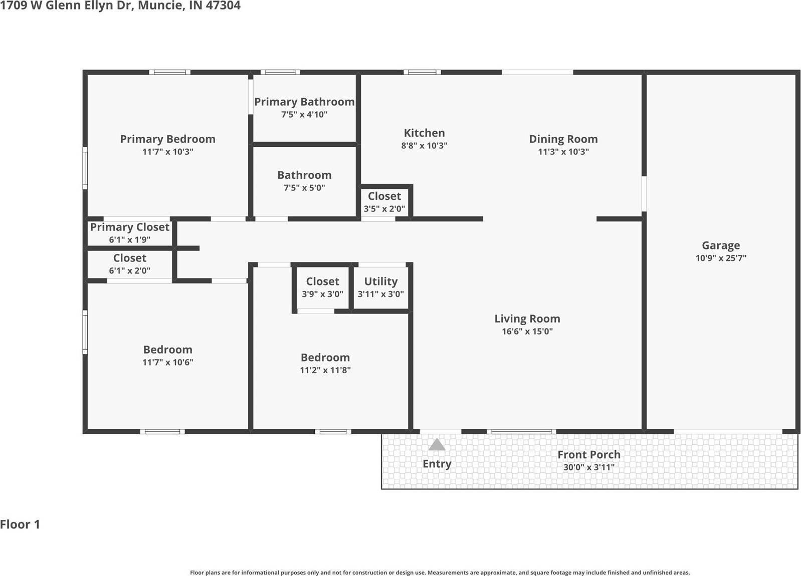 Other 3BR 2BA - 1709 W Glenn Ellyn Drive, Muncie, IN