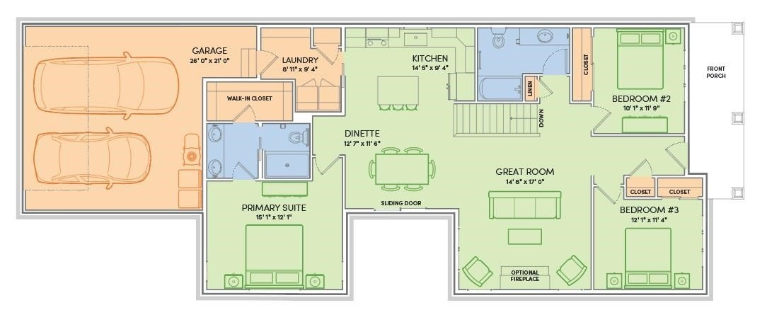 Single Family 3BR 2BA - 5298 Athlone Road, Fitchburg, WI