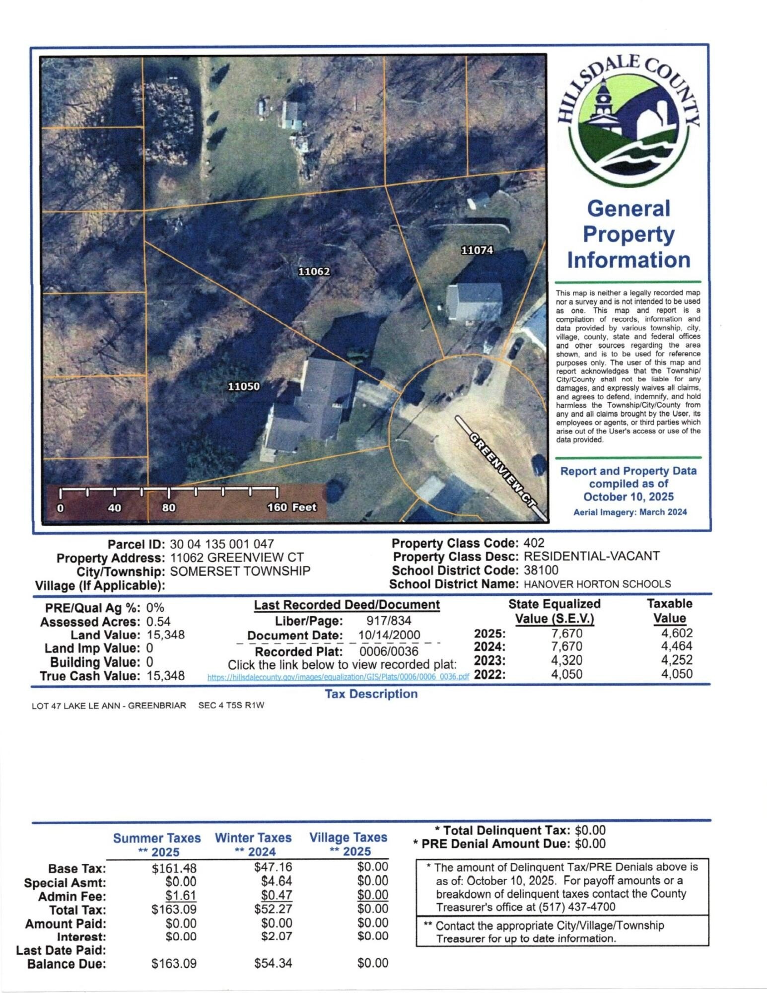 Single Family - 11062 Greenview Court, Jerome, MI