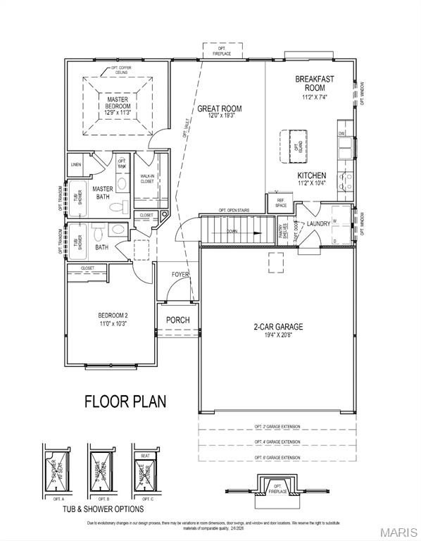 Single Family 2BR 2BA - 2 BBLT Arden at Elkhorn Ridge, Truesdale, MO