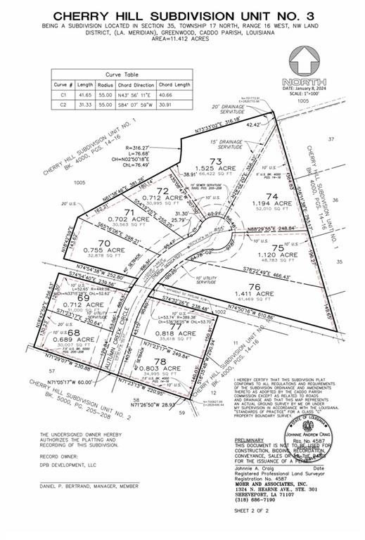 Plots and Land - 0 (lot 69) Autumn Creek Circle, Greenwood, LA
